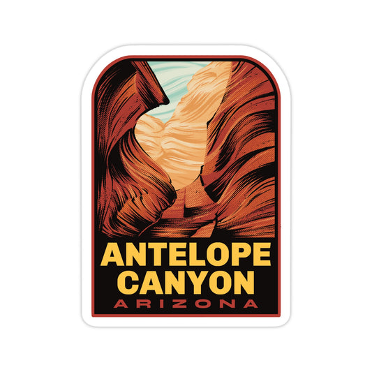 A sticker of Antelope Canyon Arizona