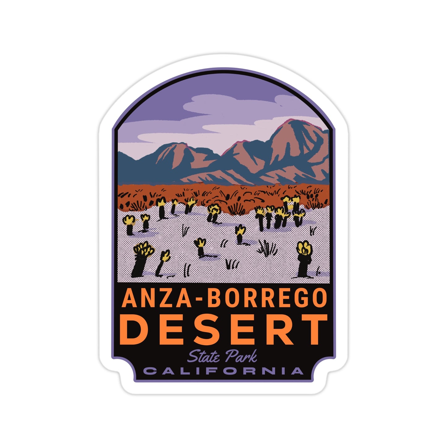 A sticker of Anza-Borrego Desert State Park