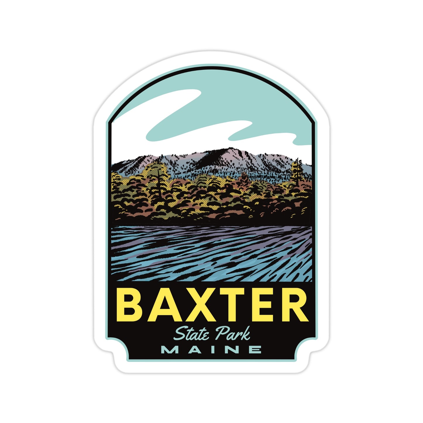 A sticker of Baxter State Park