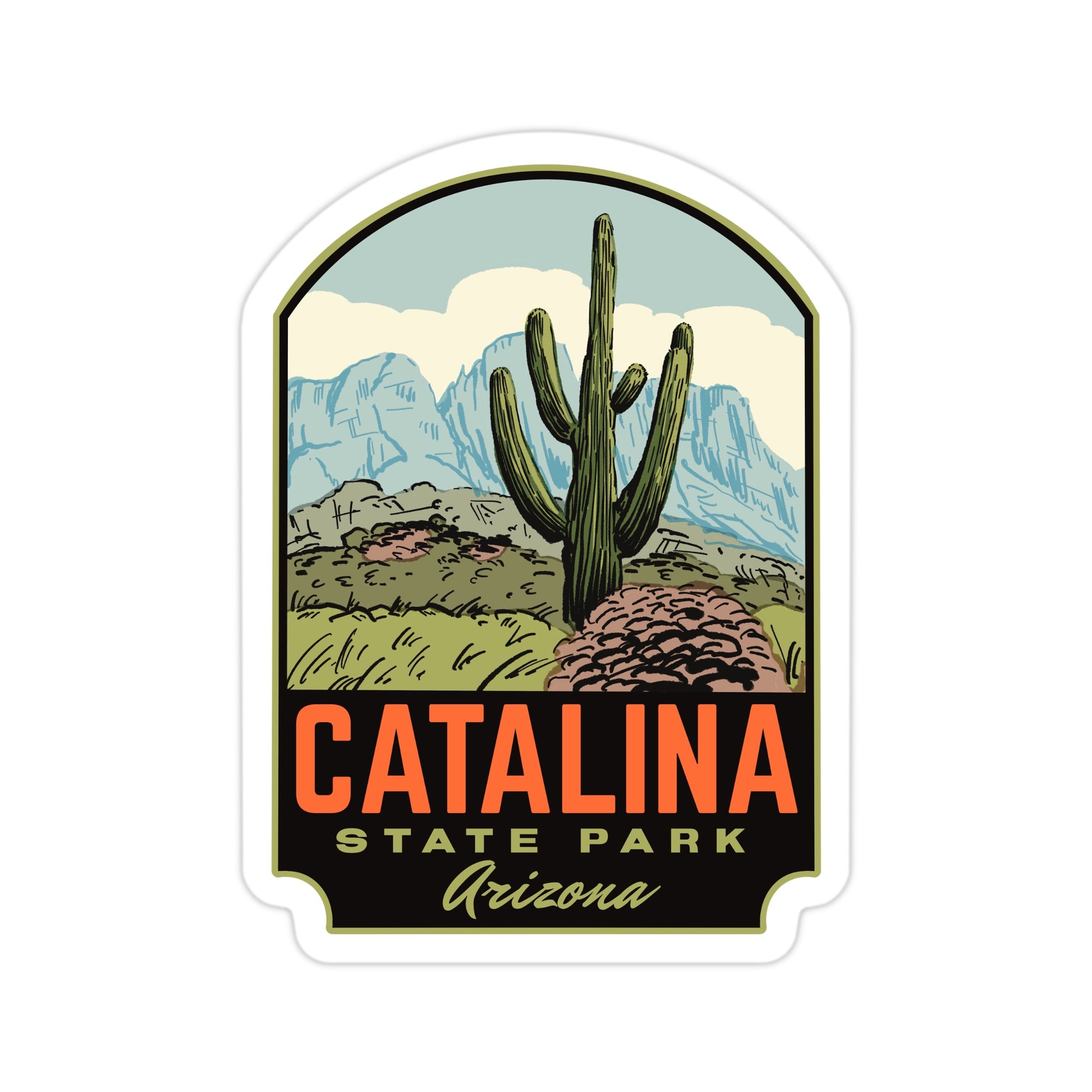 A sticker of Catalina State Park