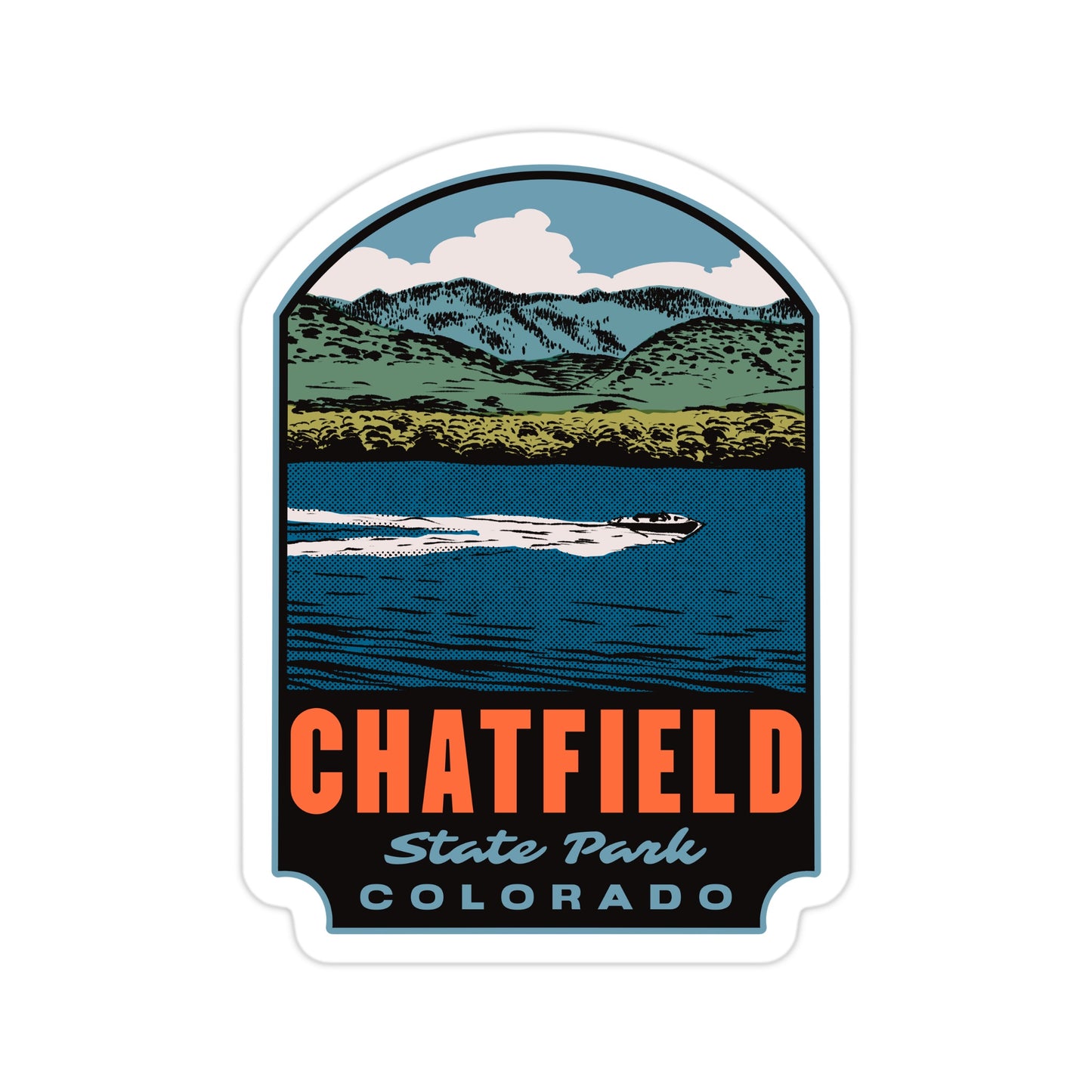 Chatfield State Park Colorado - Vinyl Sticker