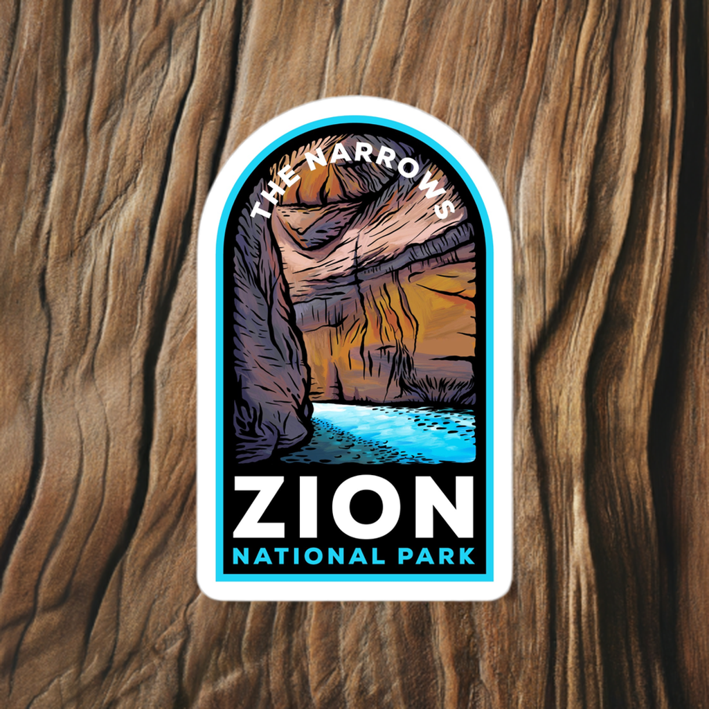 The Narrows Zion National Park - Vinyl Sticker