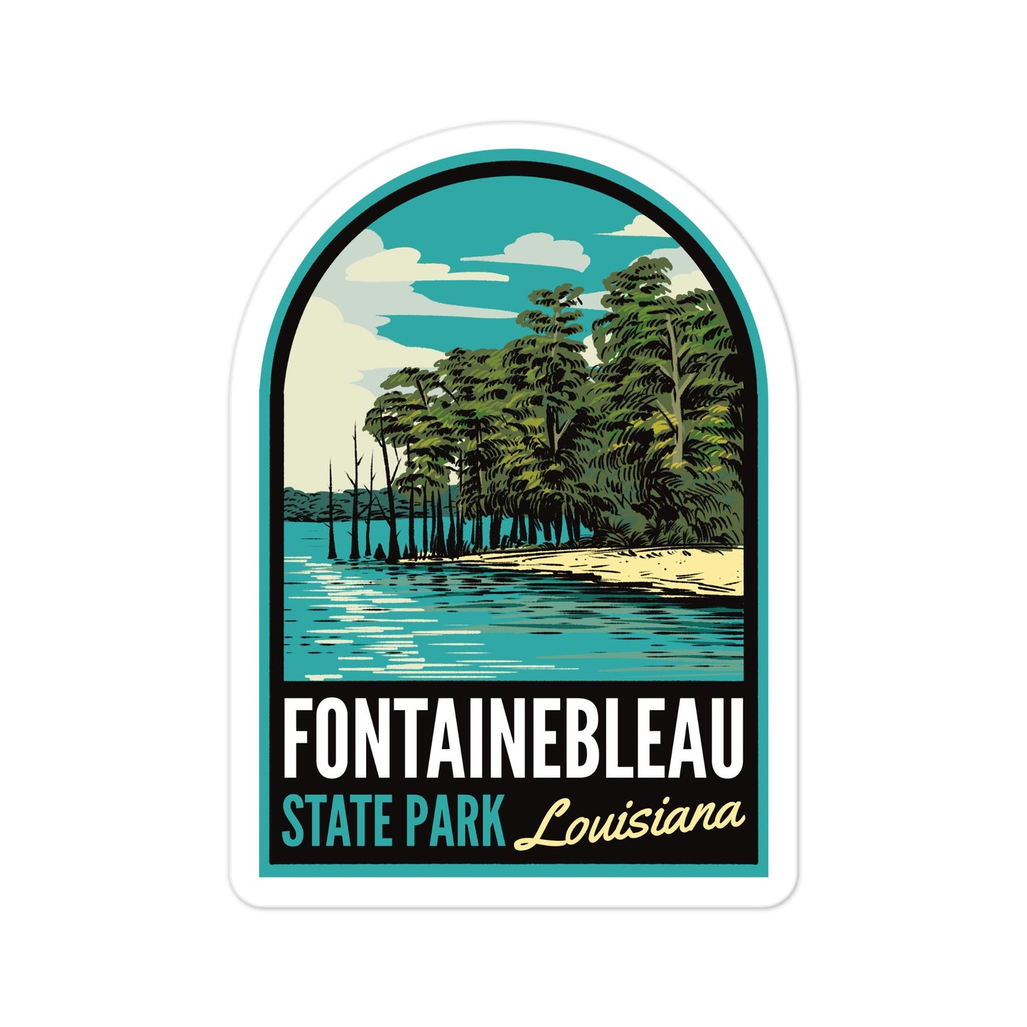 A sticker of Fontainebleau State Park