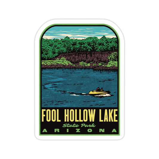 A sticker of Fool Hollow Lake State Park