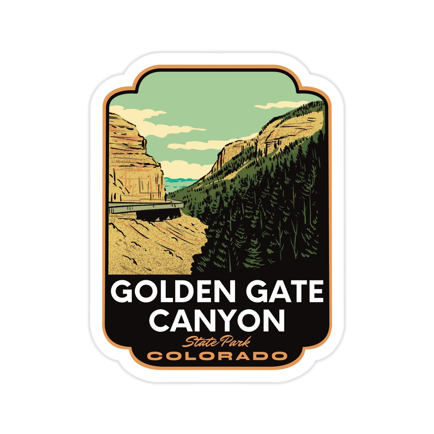A sticker of Golden Gate Canyon State Park