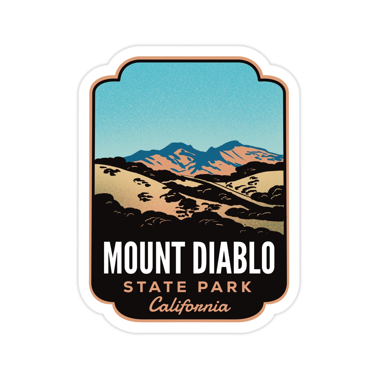 A sticker of Mount Diablo State Park