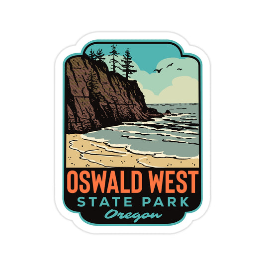 Oswald West State Park Oregon - Vinyl Sticker