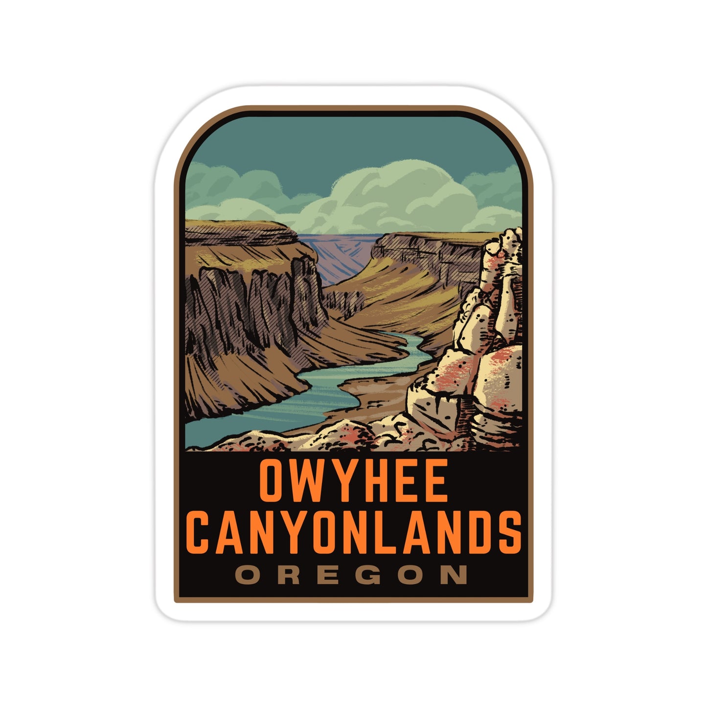 A sticker of Owyhee Canyonlands