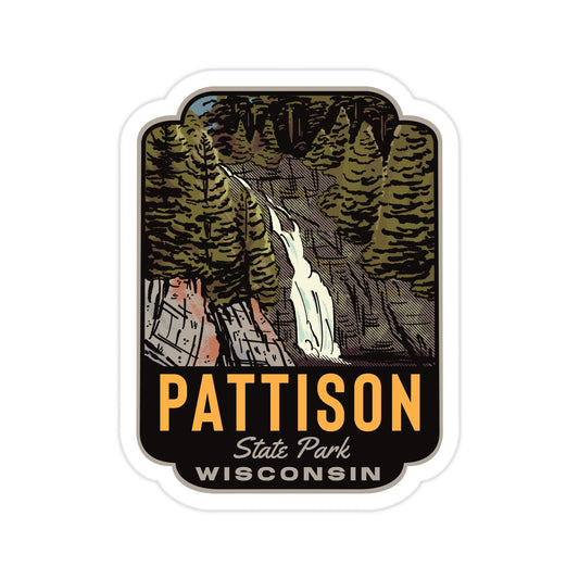 A sticker of Pattison State Park