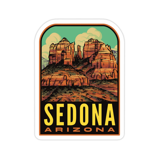 A sticker of Sedona Arizona