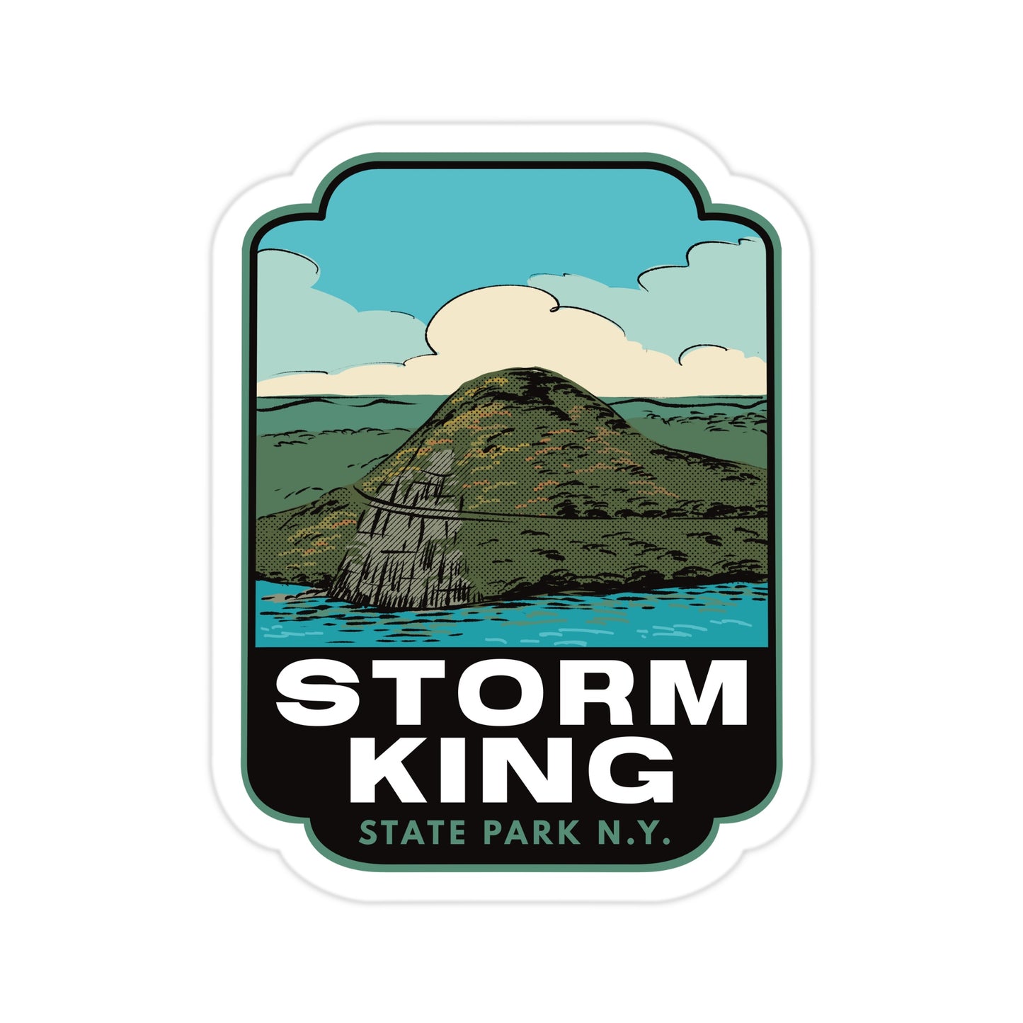 A sticker of Storm King State Park