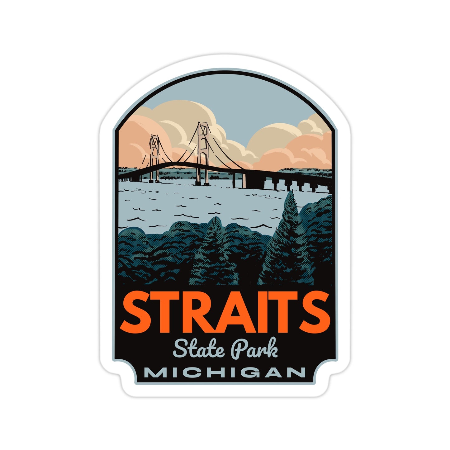 A sticker of Straits State Park