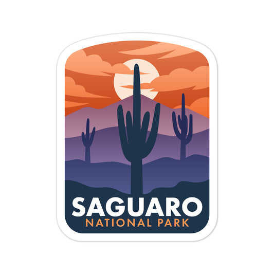 A sticker of Saguaro National Park