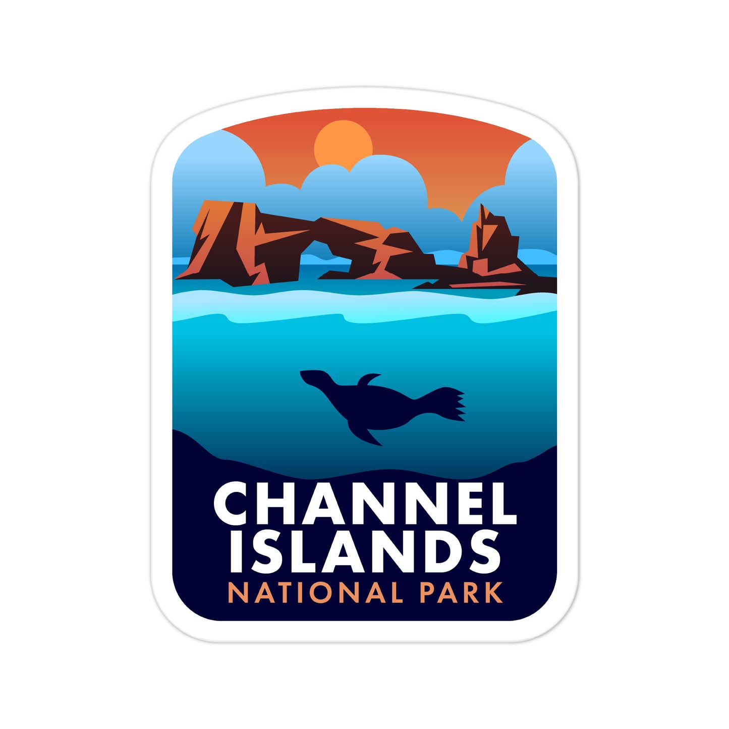 A sticker of Channel Islands National Park