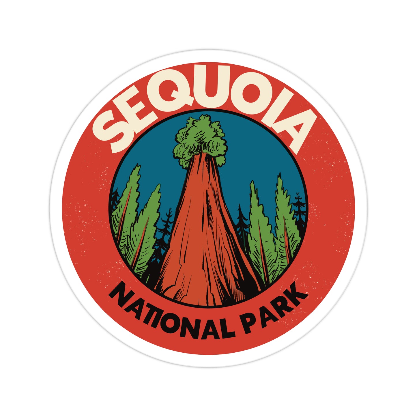 A sticker of Sequoia National Park