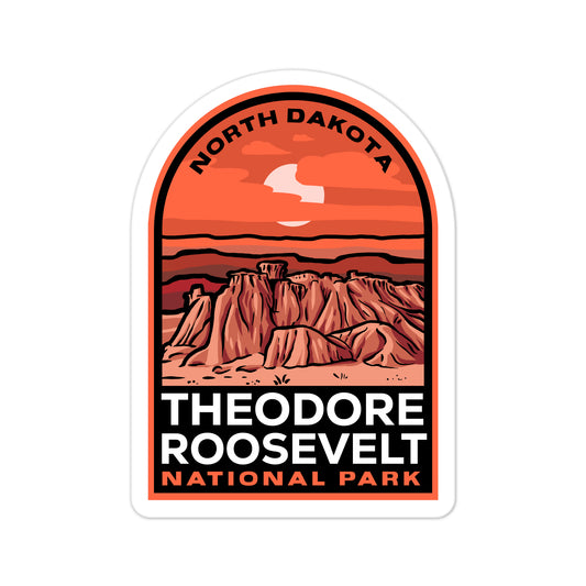 A sticker of Theodore Roosevelt National Park