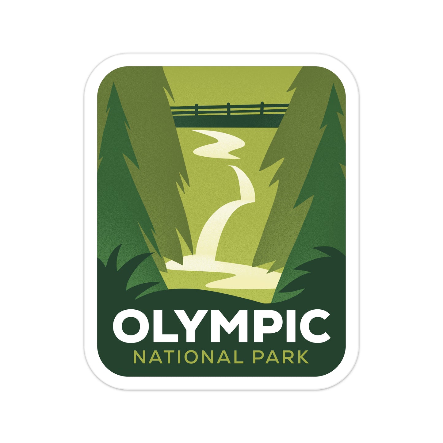 A sticker of Olympic National Park