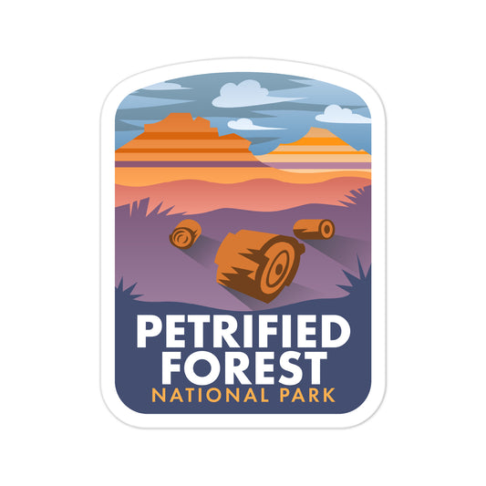 A sticker of Petrified Forest National Park