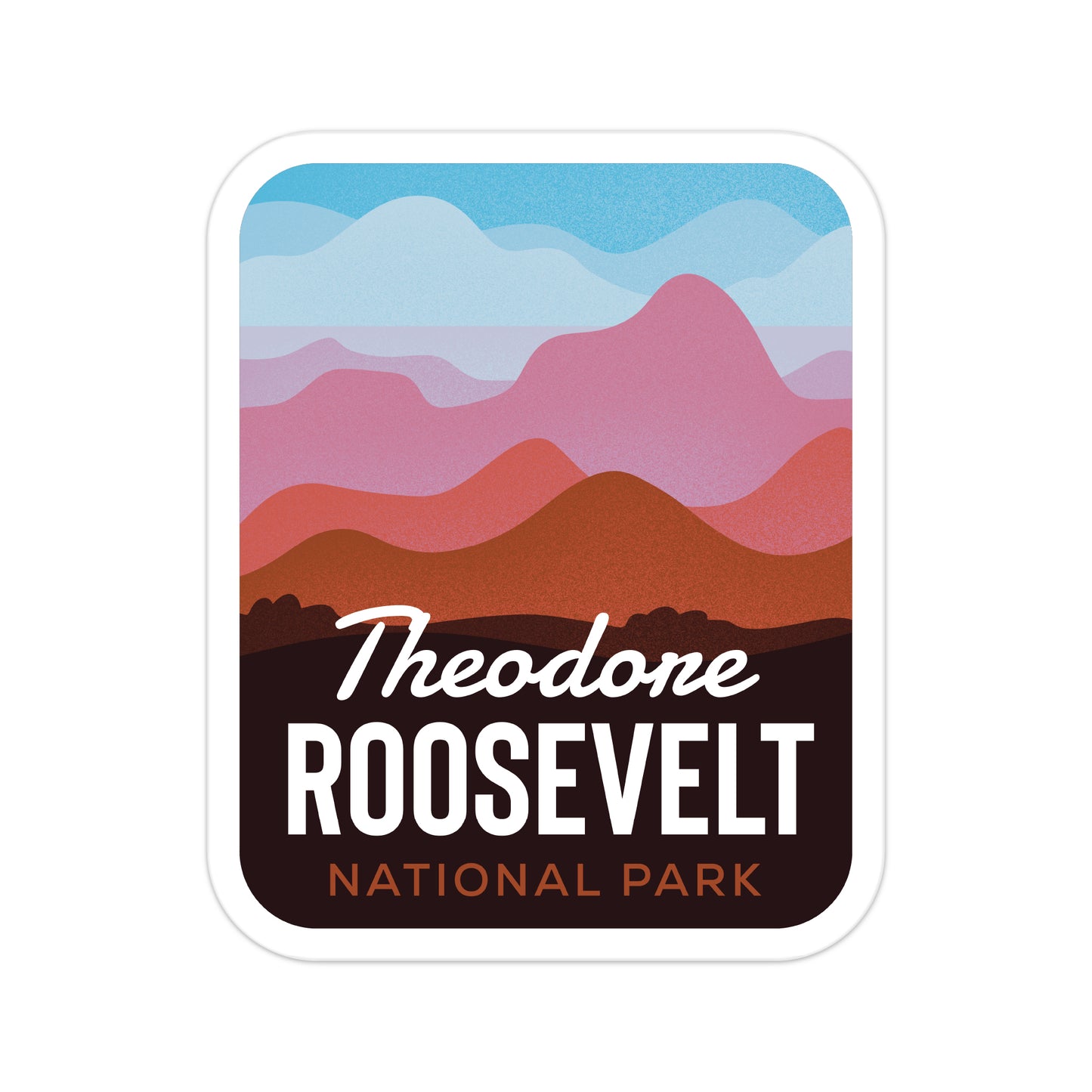 A sticker of Theodore Roosevelt National Park