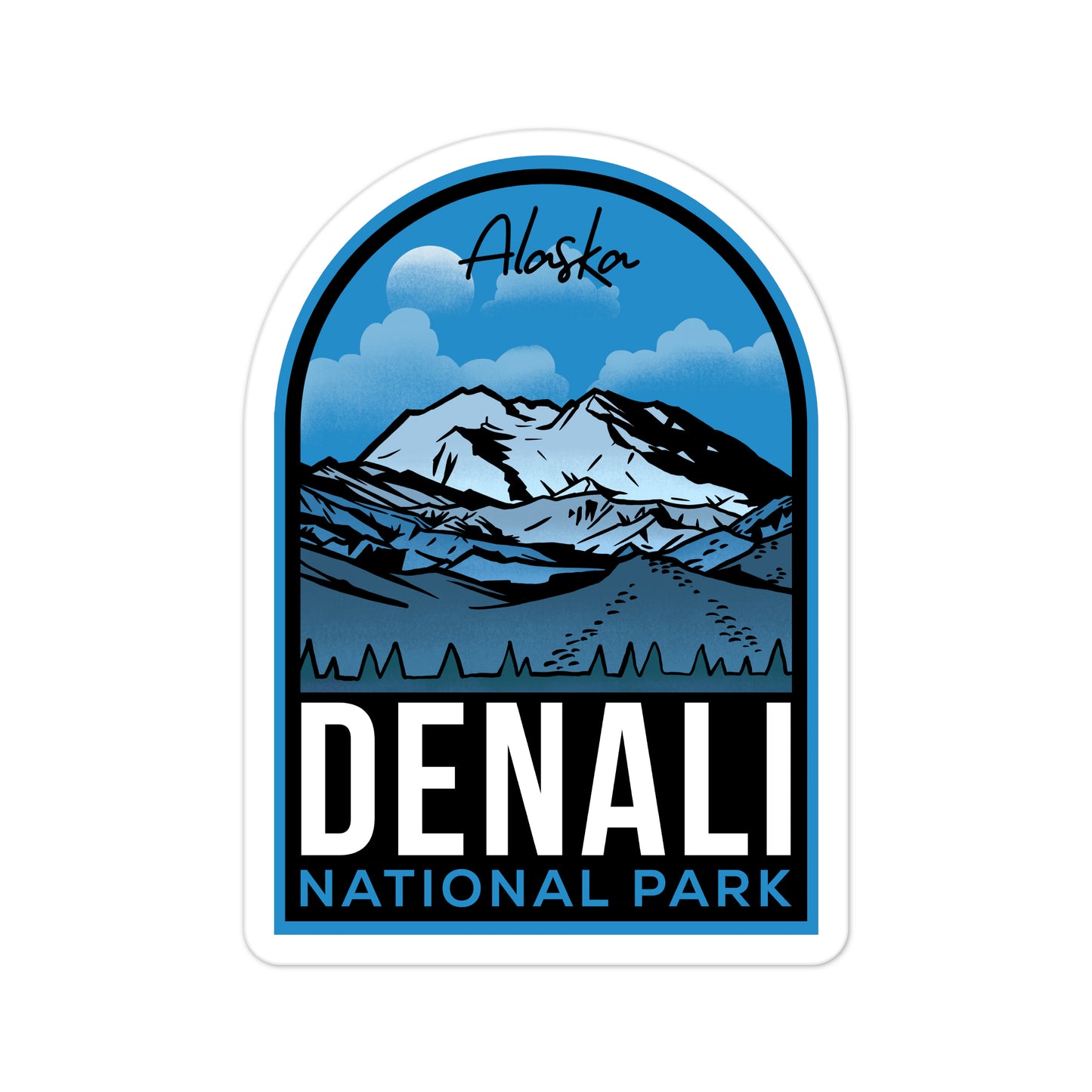 A sticker of Denali National Park