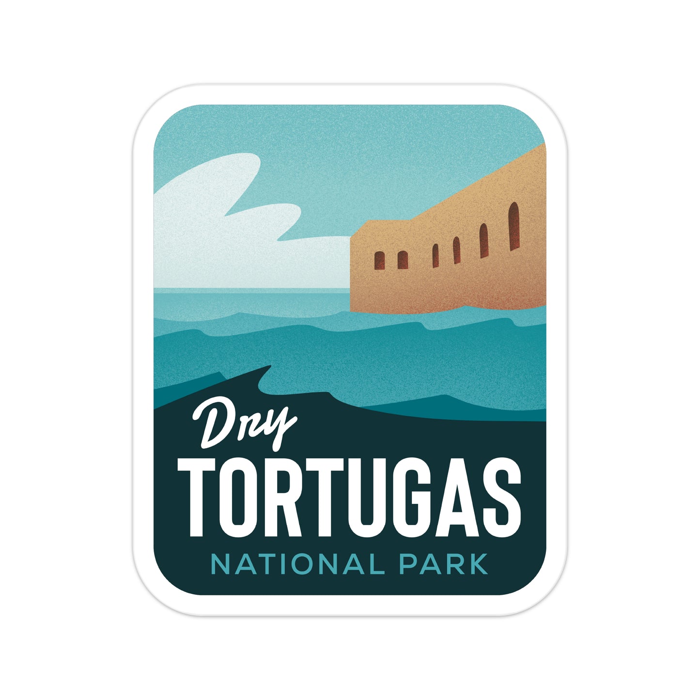 A sticker of Dry Tortugas National Park