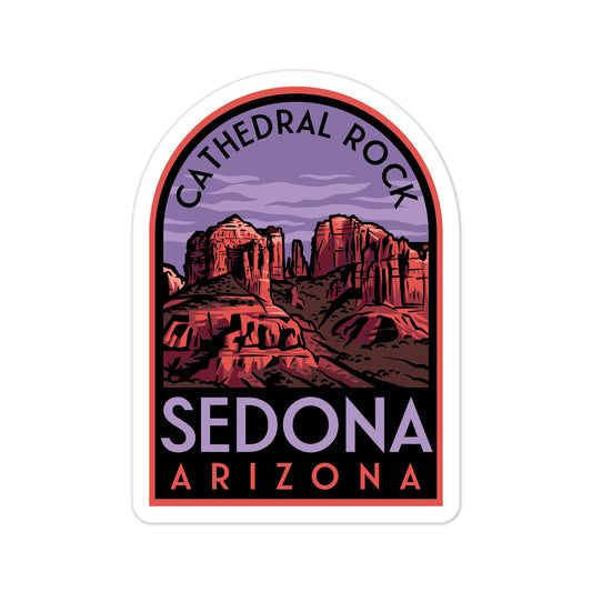 A sticker of Sedona Arizona
