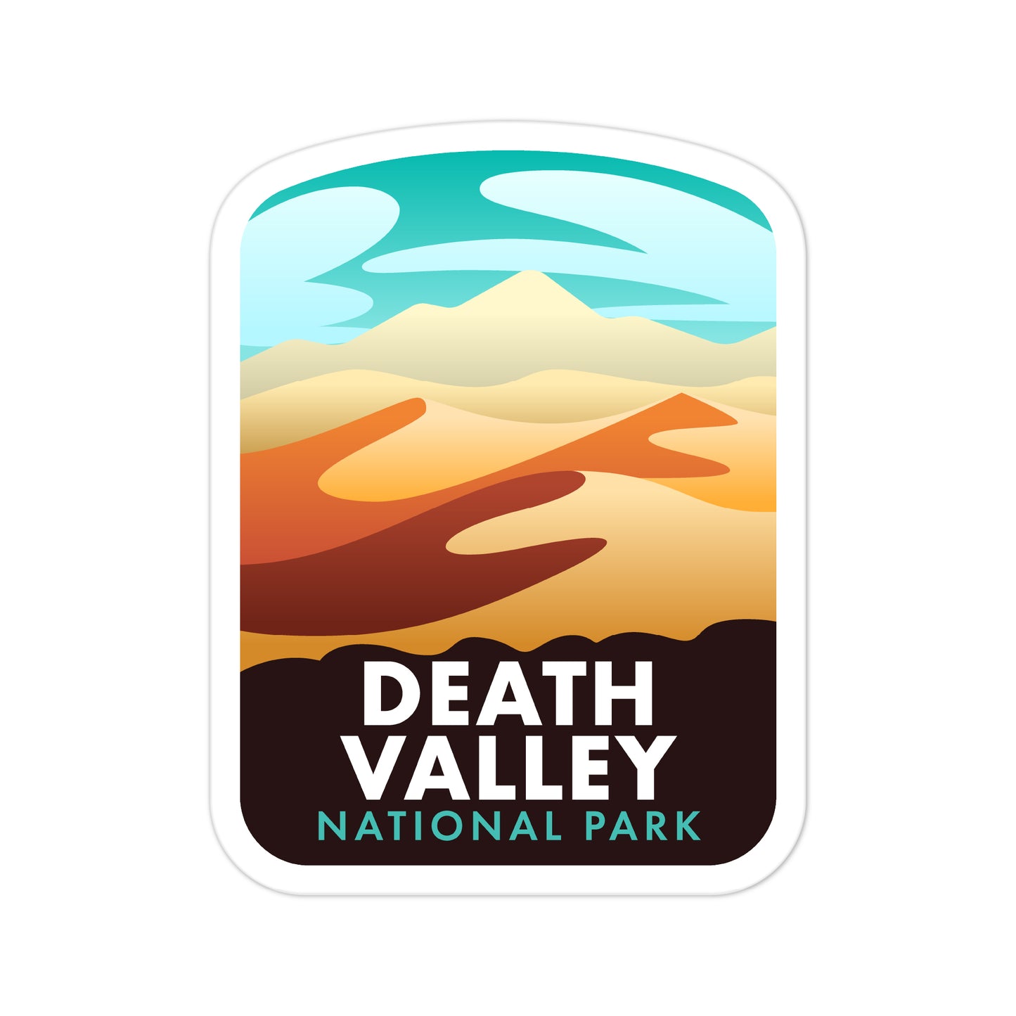 A sticker of Death Valley National Park