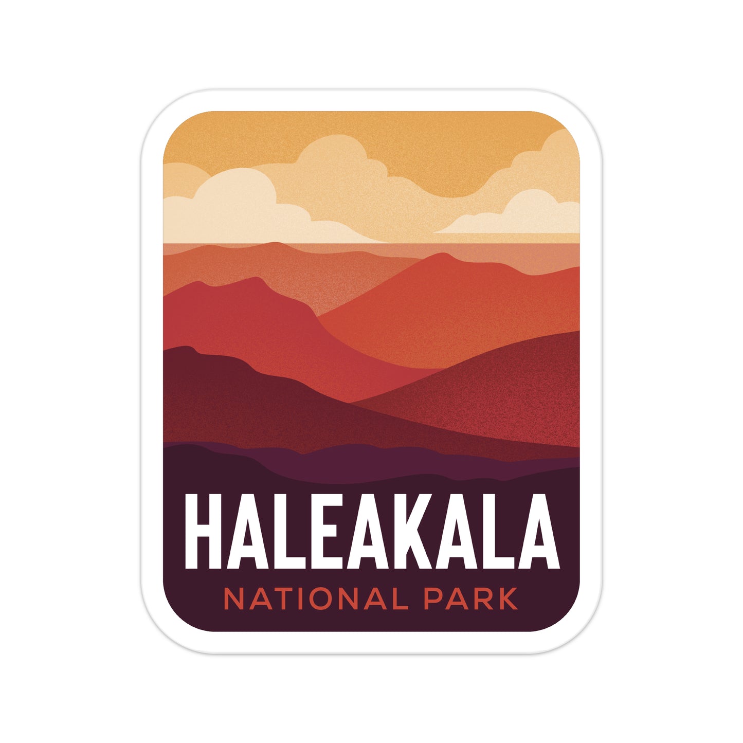 A sticker of Haleakala National Park