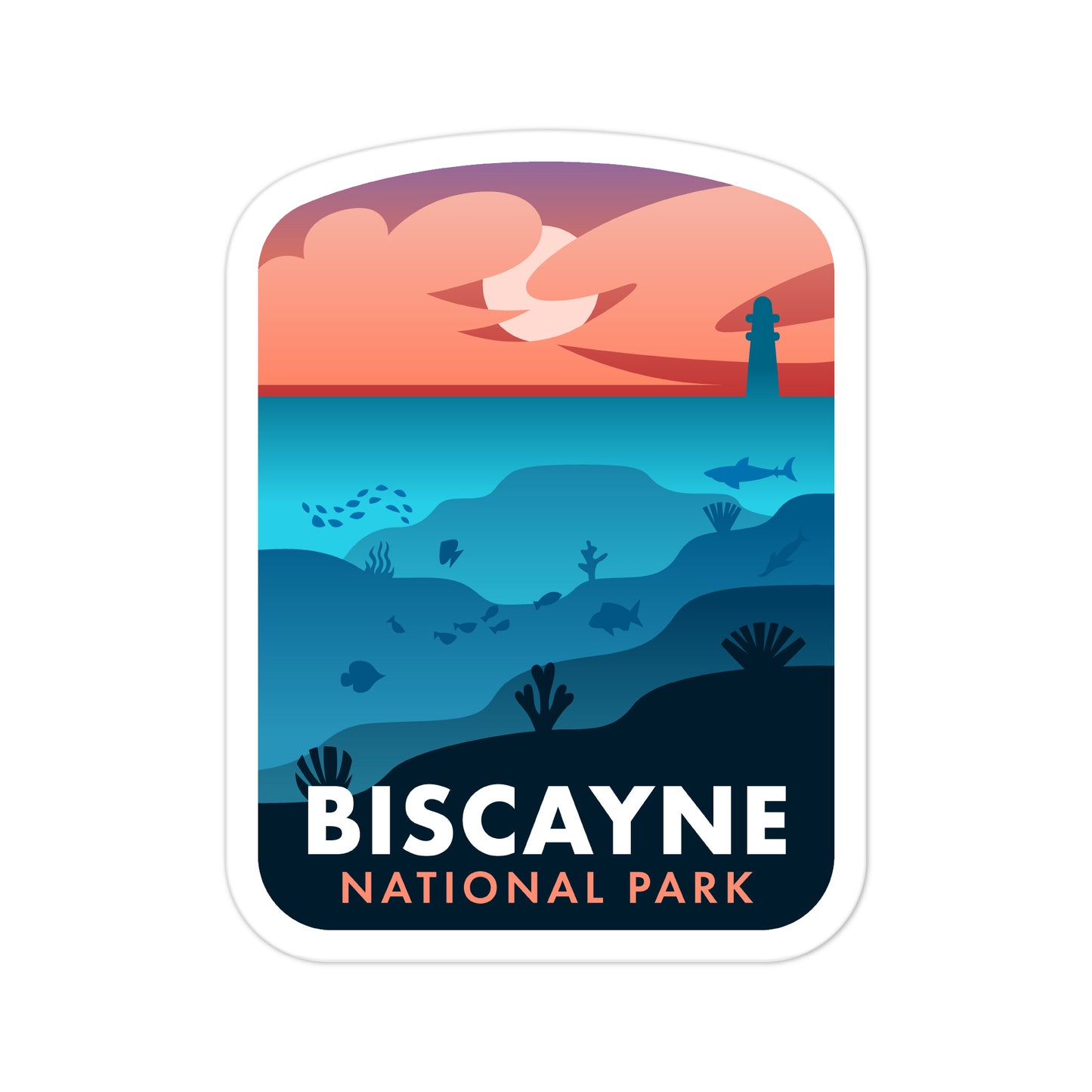 A sticker of Biscayne National Park