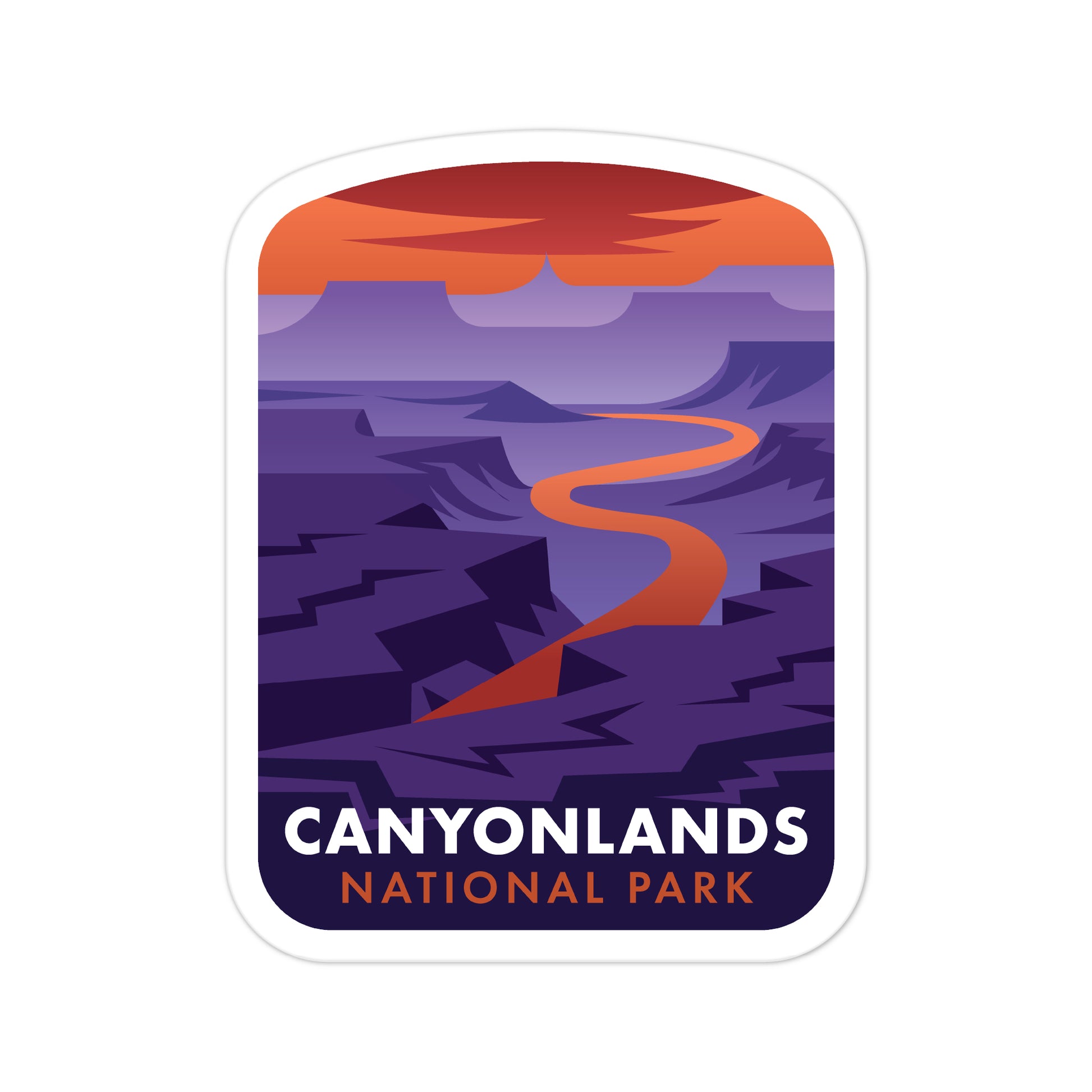 A sticker of Canyonlands National Park