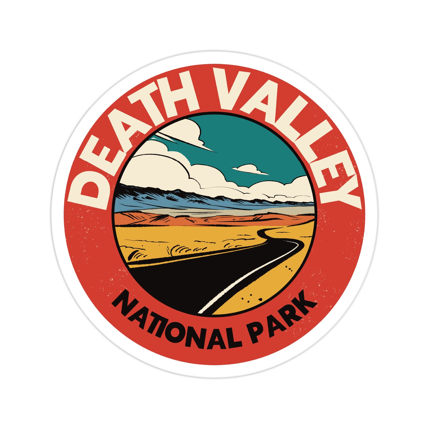 A sticker of Death Valley National Park