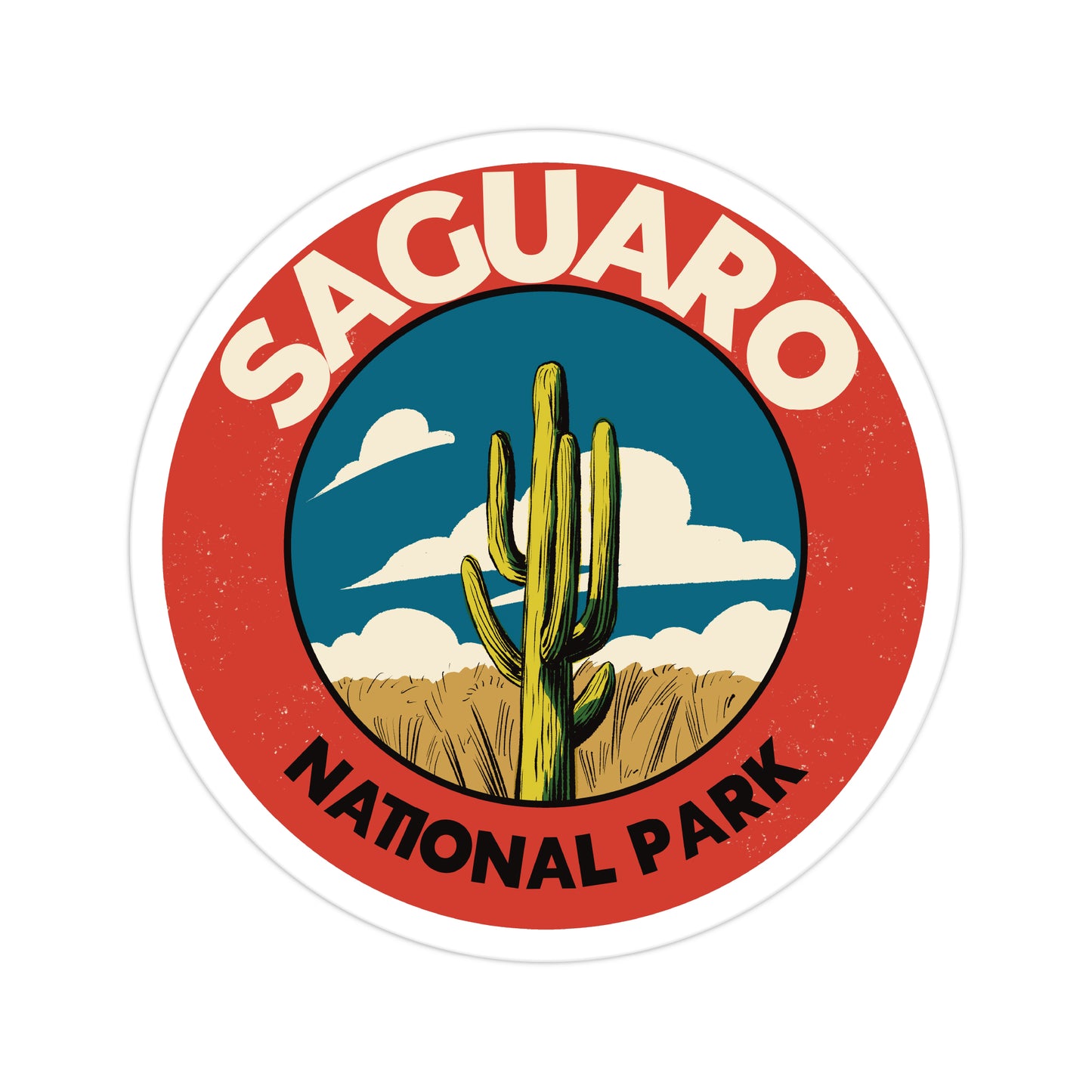 A sticker of Saguaro National Park