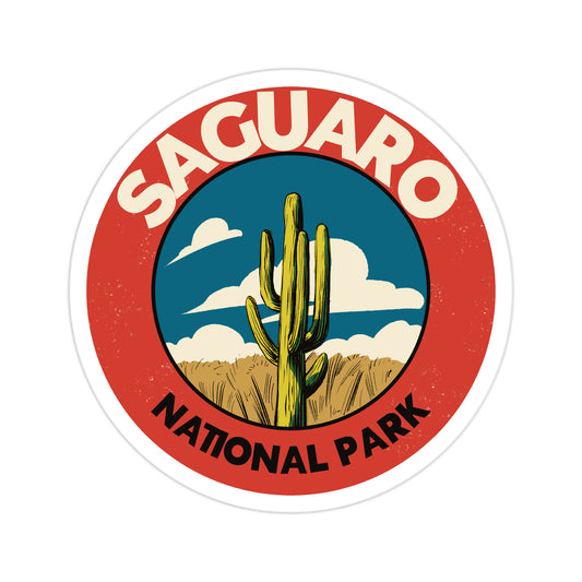 A sticker of Saguaro National Park