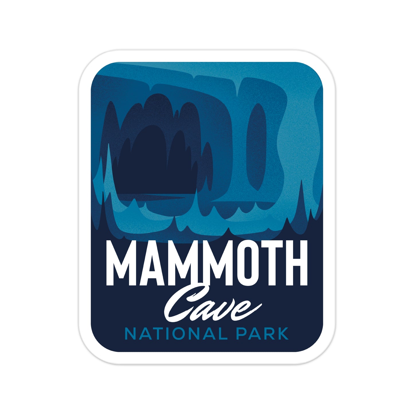 A sticker of Mammoth Cave National Park