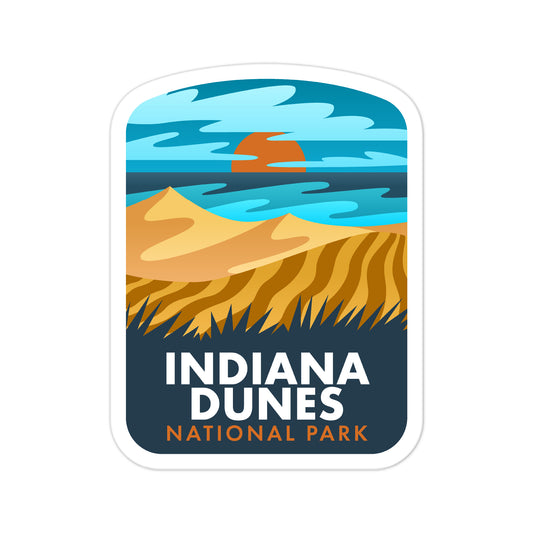 A sticker of Indiana Dunes National Park