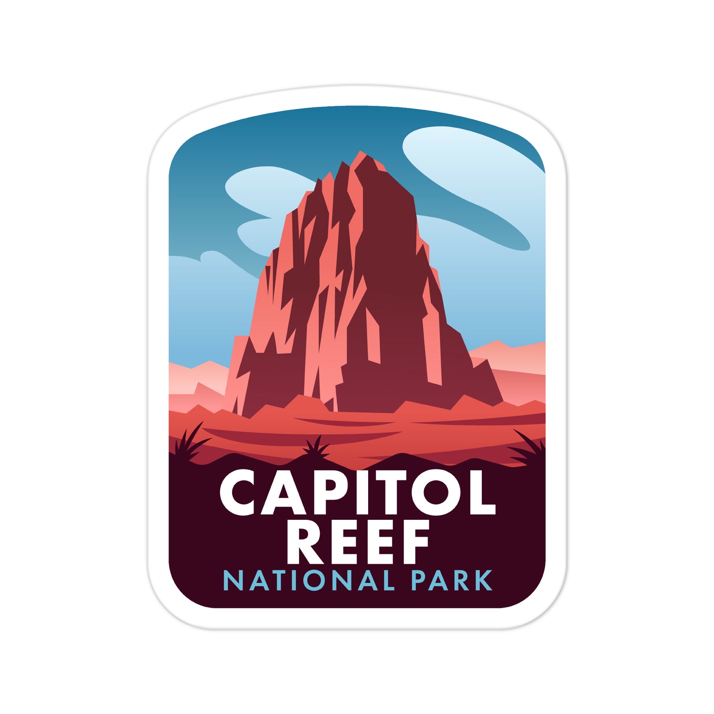 A sticker of Capitol Reef National Park
