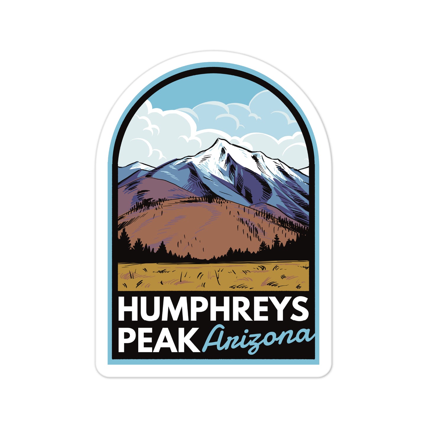 Humphreys Peak - Vinyl Sticker