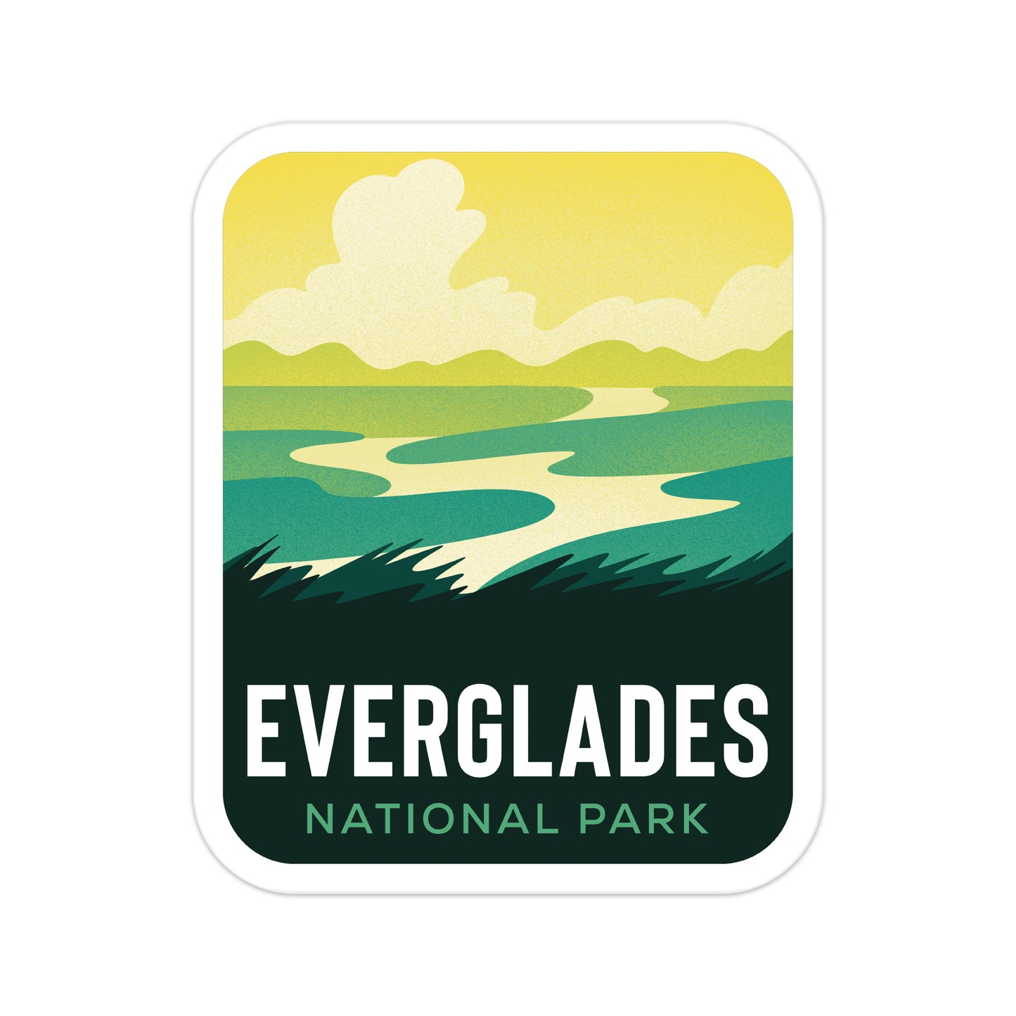 A sticker of Everglades National Park