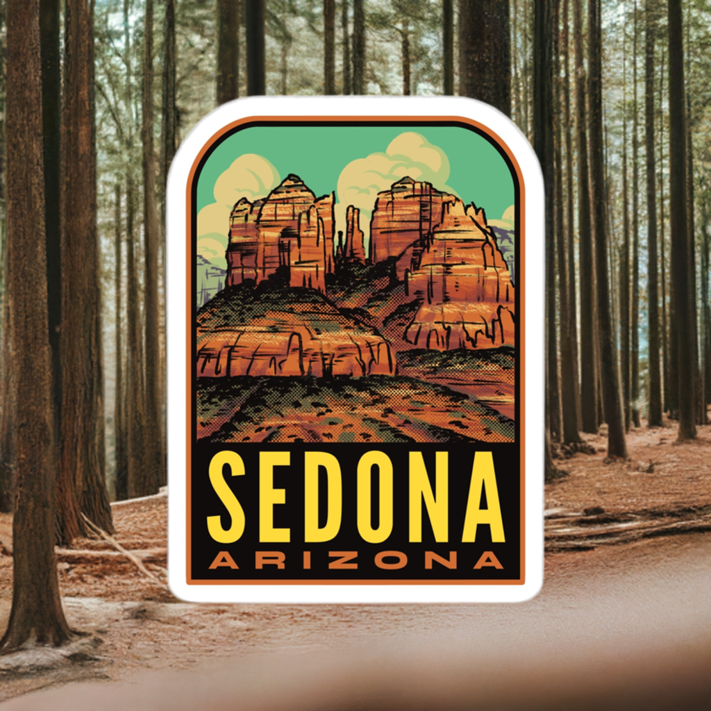 Sedona Arizona Cathedral Rock - Vinyl Sticker