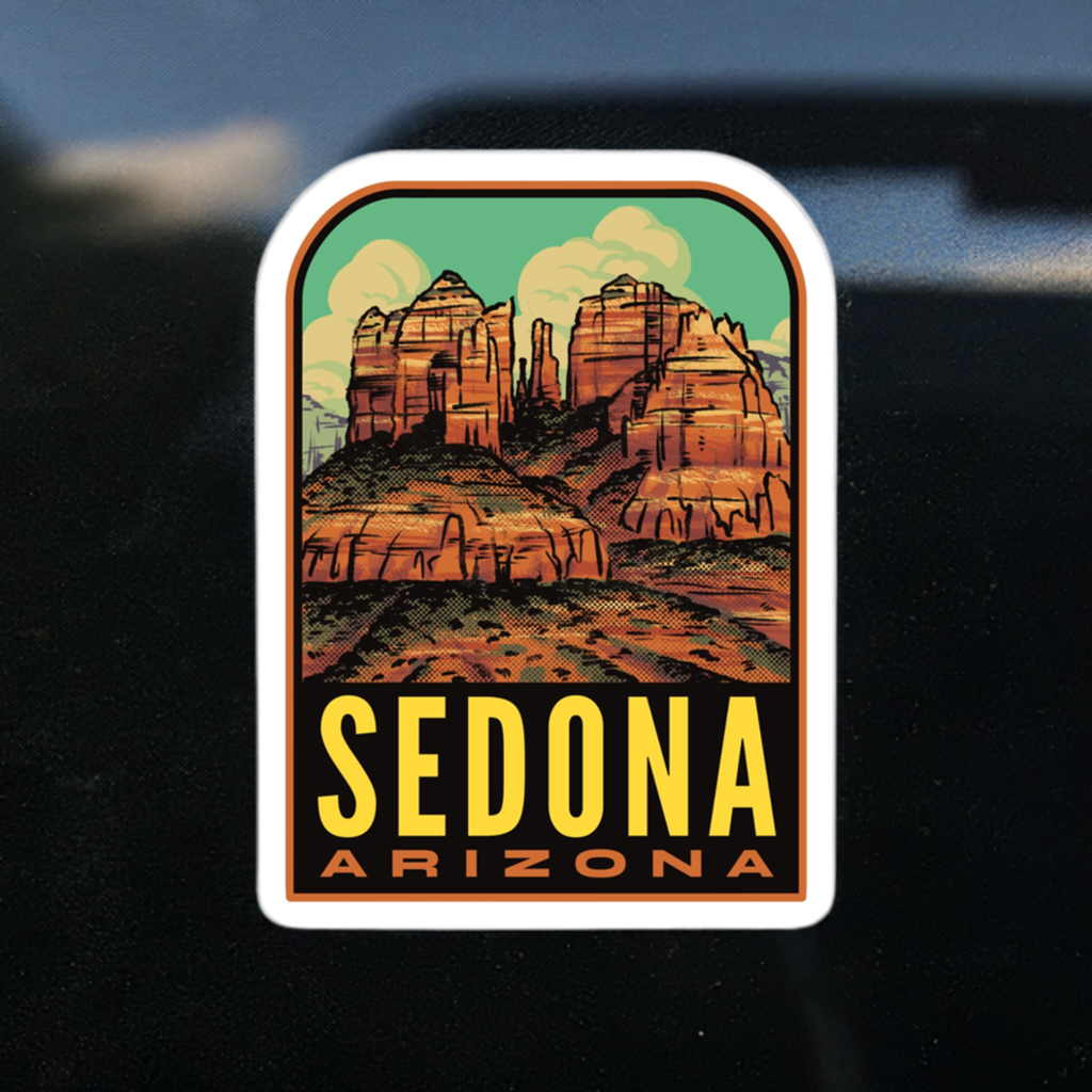 Sedona Arizona Cathedral Rock - Vinyl Sticker