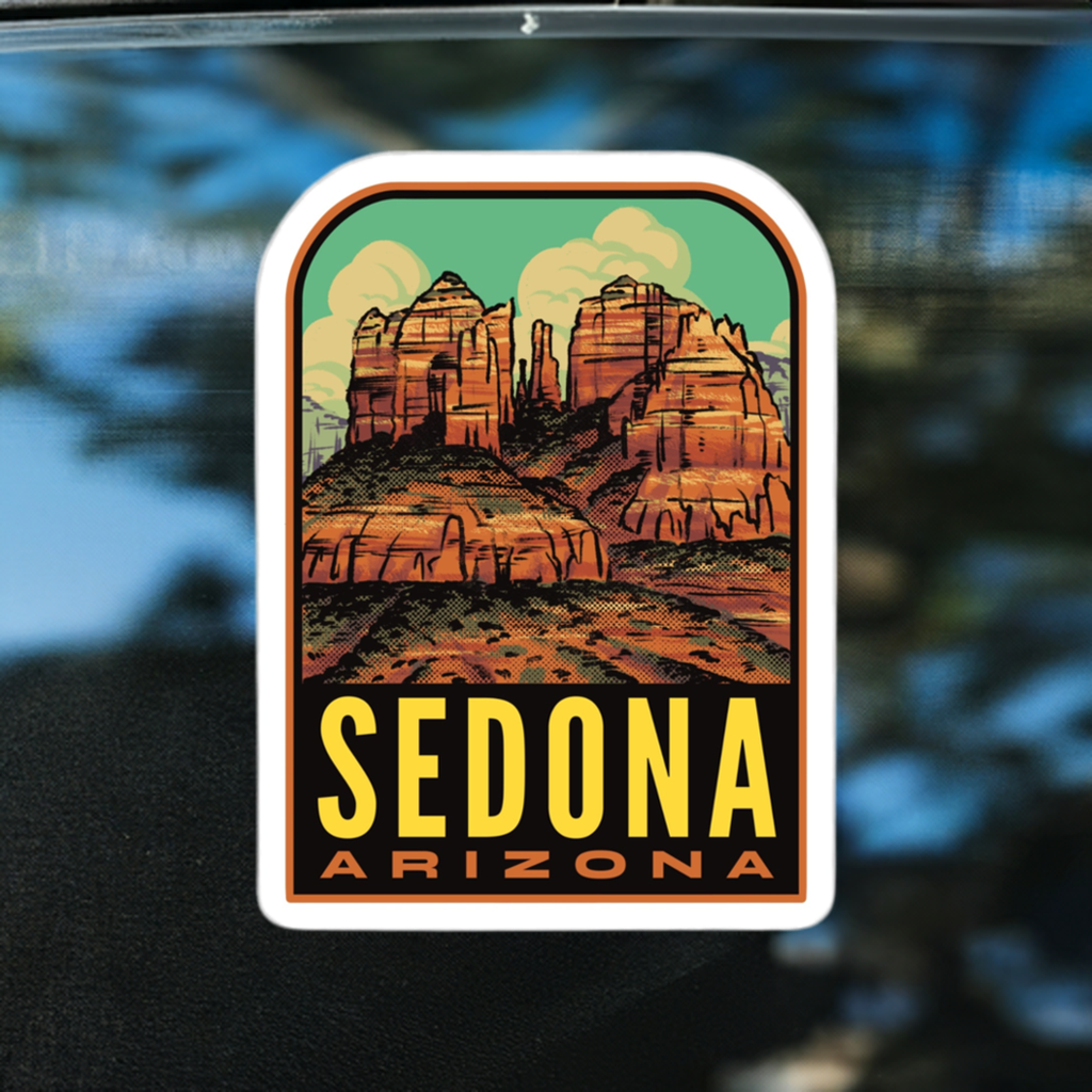 Sedona Arizona Cathedral Rock - Vinyl Sticker