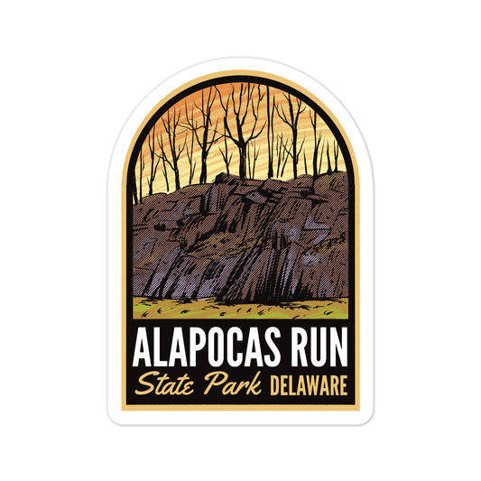 A sticker of Alapocas Run State Park Delaware