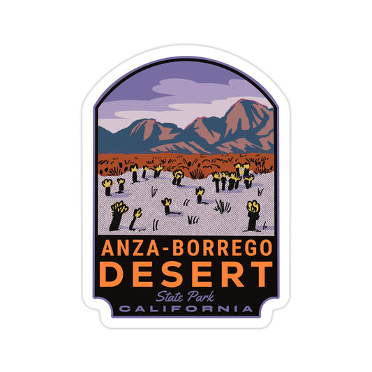 A sticker of Anza-Borrego Desert State Park 