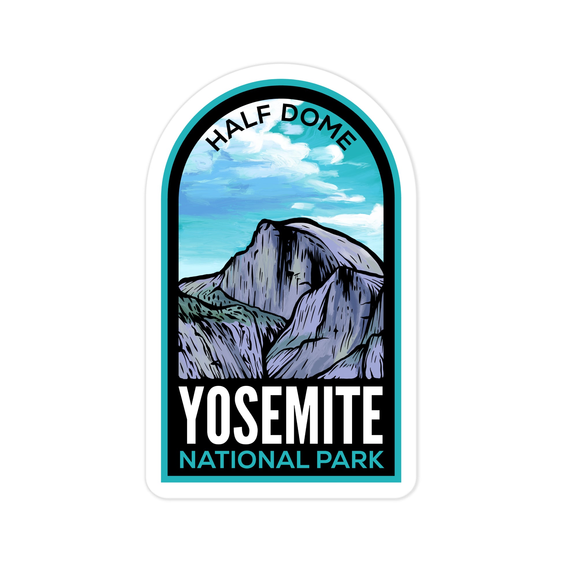 A sticker of Yosemite National Park