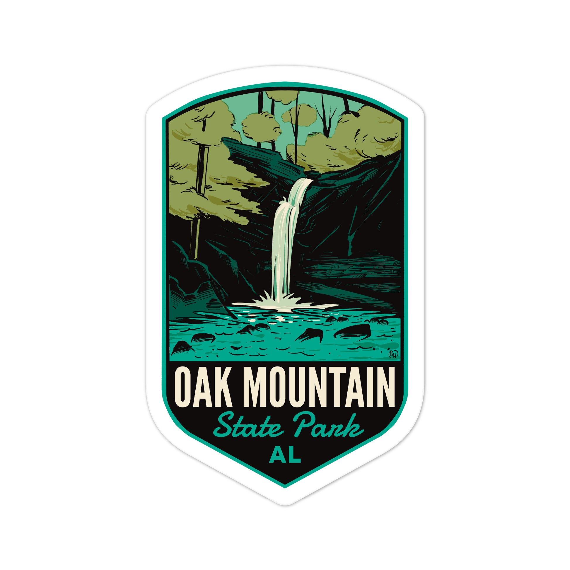 A sticker of Oak Mountain State Park