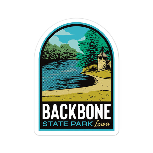 A sticker of Backbone State Park