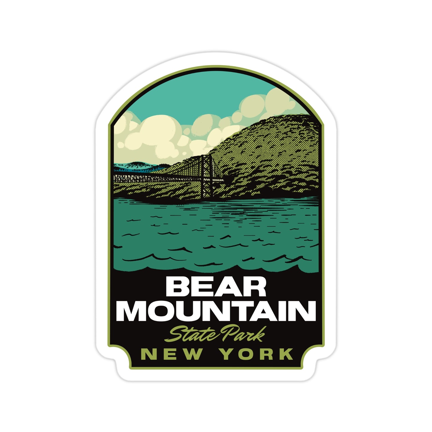 A sticker of Bear Mountain State Park