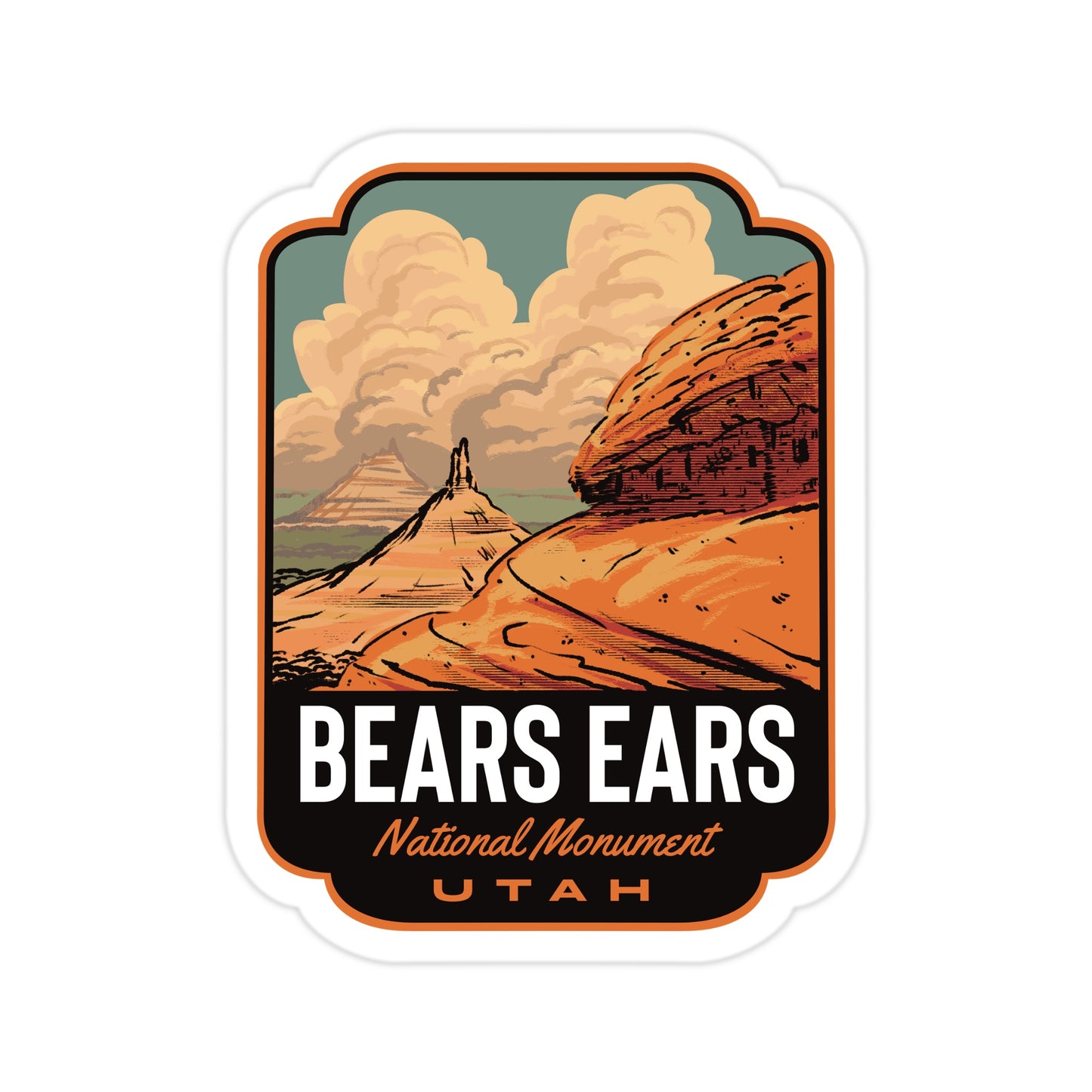 A sticker of Bears Ears National Monument