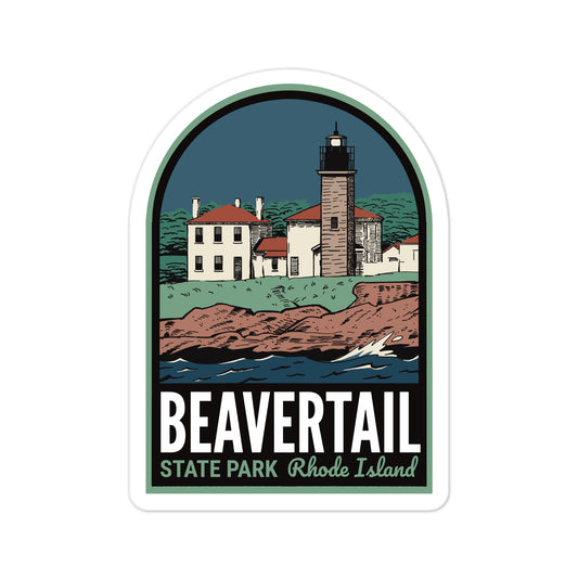 A sticker of Beavertail State Park