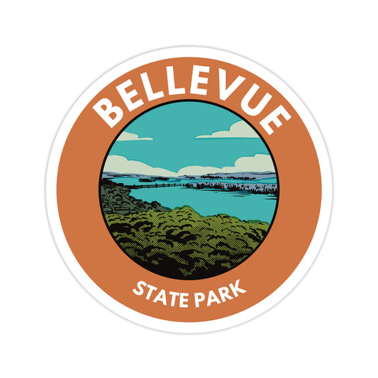 A sticker of Bellevue State Park